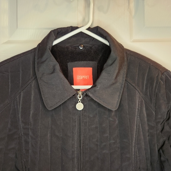 ESPRIT quilted black jacket. Size XL vintage - Picture 8 of 8